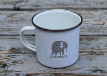 Load image into Gallery viewer, STAMPEDE Enamel Mug - Elephant Grey
