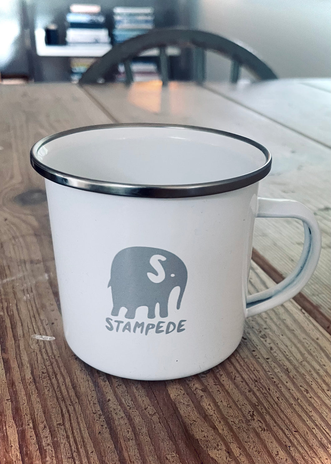 STAMPEDE Enamel Mug - Elephant Grey