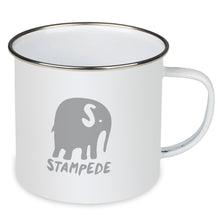 Load image into Gallery viewer, STAMPEDE Enamel Mug - Elephant Grey
