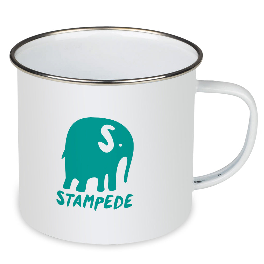 STAMPEDE Enamel Mug - Forest Green