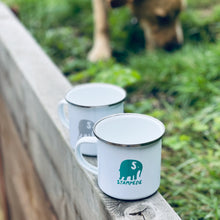 Load image into Gallery viewer, STAMPEDE Enamel Mug - Forest Green
